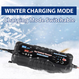 Chargeur de Batterie Intelligent 6A en Gros 12V Universel Compatible avec Motos, Camions, Camping-cars, Batteries au Lithium, AGM et Plomb-Acide