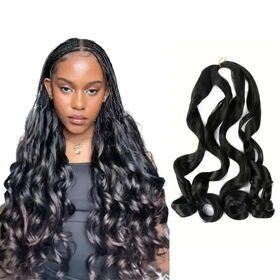 8pcs Pre-Stretched Braiding Hair Colorful Ombre Braid Hair Extensions Synthetic Fiber Crochet Hair Hot Water Setting For Braid Soft Yaki Texture 8P Pre Stretched For Box Braids For Sale Stralia| New Collection
