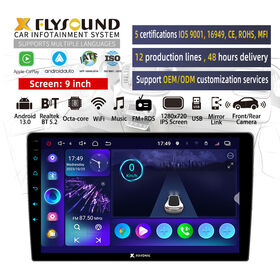 9-10 Inch Double Din Car Stereo Built-in GPS Navigation DVD/MP5 Player, HD Touchscreen Multimedia Receiver for Vehicles