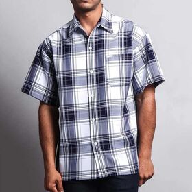 Men's Casual Plaid Short Sleeve Button up Shirt High Quality Custom Plaid Oversized Loose Casual Summer Shirt Jacket