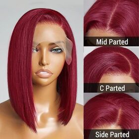 Double Drawn Bone Straight Human Hair Wig - Easy to Style and Maintain