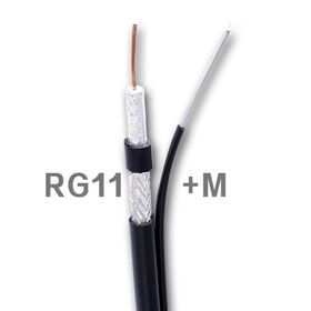 Kabel Koaksial RG11+M Performa Tinggi, Sesuai Standar CE, RoHS, dan CPR, Harga Kompetitif