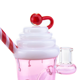Pipe à eau en verre pour crème glacée en gros pour herbe sèche