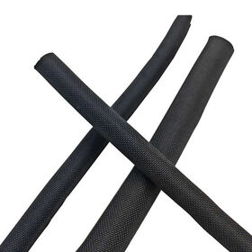 thumbnail image 2 of 50 FT Roll – 1/16 Inch Black/Red Expandable Braided Wire Loom Sleeving – PET Tubing – UL Rated 2 of 6