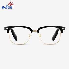 Ultradünne Smart Audio Brille, 147mm Rahmenbreite, Leichtes TR90 Titan, Bluetooth 5.4, Kabellose Audioübertragung, Freihand-Anrufe