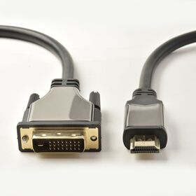 Câble HDMI vers DVI du Fabricant (1.8m, Haute Vitesse, Adaptateur Bidirectionnel Mâle à Mâle, DVI-D 24+1, 1080p, Boîtier en Aluminium)