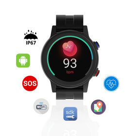 4G GPS Smartwatch für Senioren mit Standortbestimmung, SOS-Anruffunktion, Sturzerkennung, Herzfrequenz- und Blutsauerstoffüberwachung, Alarmsystem für ältere Menschen