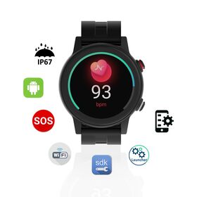 4G GPS Smartwatch für Senioren mit Standortbestimmung, SOS-Anruffunktion, Sturzerkennung, Herzfrequenz- und Blutsauerstoffüberwachung, Alarmsystem für ältere Menschen