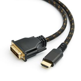 Cable HDMI a DVI de Proveedor (0.9m, Alta Velocidad, Adaptador Bidireccional Macho a Macho, DVI-D 24+1, 1080p, Carcasa de Aluminio) - Compatible