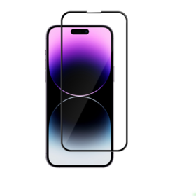 Protetor de tela de vidro temperado Corning 3D Full Silk para iPhone 14 Pro Max de 6,7 polegadas - Produção em massa