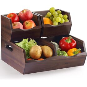 Maison Exclusive - Juego De Cofres De Almacenamiento 2 Uds Madera De Mango Rugosa 88412111