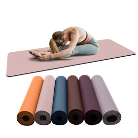 Hochwertige, wasserdichte, personalisierte Yoga-Matte aus recyceltem PU-Gummi, Schwarz, PU-Gummi, direkt ab Werk zum Großhandelspreis