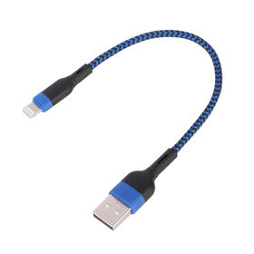 USB-A to Lightning dual color module data cable 0.5M mobile phone data cable with various lengths customizable