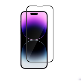 Soluções Personalizadas - Protetores de tela de vidro temperado 3D Full Silk com tripla resistência para iPhone 14 Pro Max