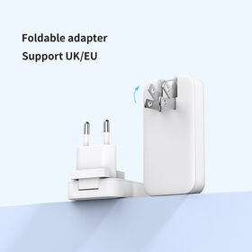 Cargador de pared GaN delgado Sunlike de 65W al por mayor, ODM, OEM, cuerpo delgado, adecuado para usar en espacios estrechos, PD 65W + QC 18W, A+C, C+C, C individual, EE. UU., Reino Unido, UE