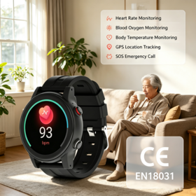 Reloj Inteligente L23 para Mayores con GPS, Llamada SOS, Recordatorio de Mensajes y Conexión WiFi