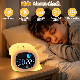 Pelatih Tidur Anak Kawaii Bentuk Binatang, Built-in White Noise Music, Warna Lampu RGB Berubah, Asisten Tidur, Hadiah Tidur Nyenyak