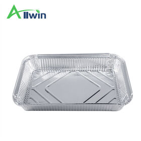 RE315 Wadah Makanan Aluminium Foil Sekali Pakai 2300ml Daur Ulang Tugas Berat untuk Penggunaan Dapur