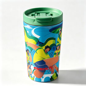 Wholesale Customizable 14oz Pro-grade 304 Stainless Steel Vacuum Coffee Cup with Detachable Flip Lid