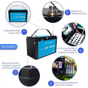 LiFePo4 Battery 12v 12AH 50Ah 100Ah 200Ah 400Ah Bluetooth IP65 Home Energy Storage System 400ah Lifepo4 Battery