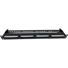 Panel Patch Cat6 Unshielded 24 Port Manufaktur dengan Pengatur Kabel