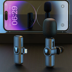 Micro Pour Streaming IPhone Android Micro Cravate Sans Fil Plug & Play - Réduction De Bruit Pour IPhone, Android, PC | Parfait YouTube, TikTok, Podcast & Streaming
