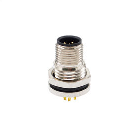 Ip67 ip68 solder m12 3-pin 4pins 5pole 8plug 12plugs 17p PG9 M16 thread metal male front lock faceplate connector a b c dcode