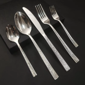 Juego de Cubiertos de Lujo con Cuchillo, Tenedor y Cuchara, Acero Inoxidable Pulido Espejo para Hotel, Restaurante, Hogar, Bodas y Eventos