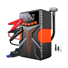 Factory Price 12000mAh 4 in 1 Jump Starter with Air Pump Tire Inflator Car Battery Booster Power Bank LED Light for 12V Vehicle