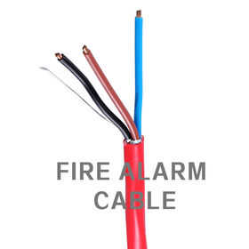 كابل إنذار حريق محمي 2C عالي الجودة OEM معتمد من CPR/CE/RoHS، تصميم محمي ثنائي النواة لأنظمة إنذار الحريق مع OEM