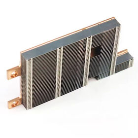 Disipador de calor LED de aluminio CNC OEM personalizado, tubo de calor de potencia, disipador de calor pequeño con aletas de cremallera Skiving