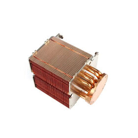 Dissipador de Calor de Aletas Aderidas de Grau Industrial para LED - Tubos de Calor de Alumínio e Resfriamento de Núcleo de Cobre