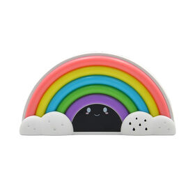 Luz Nocturna Infantil Arcoíris con Temporizador, Lámpara de Noche Linda, Material ABS, 3*AAA Batería - Ideal para Bebés y Niños