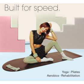 Customized semi-circular pu rubber yoga mat, fitness exercise anti-slip grip and shock-absorbing mat, thickened floor mat
