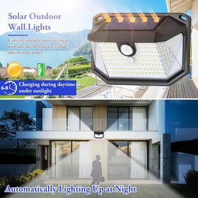 Superhelle Solar-Außenleuchte mit 178 LEDs, Bewegungssensor, 270° Weitwinkel und 3 Modi, wasserdichte Solar-Sicherheitslampe