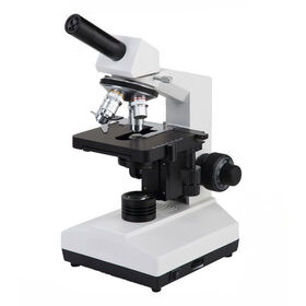 Microscopio Biológico de Laboratorio MXP-107BN-A, Cabezal de Visualización Monocular con Ocular WF10x WF16x e Iluminación LED