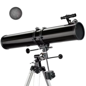 Telescopio Astronómico Reflector Newtoniano EQ, Apertura de 114mm, Telescopio Profesional, Montura Ecuatorial Newtoniana