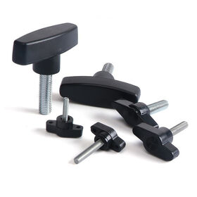 Vis à oreilles à tête en plastique moletée longue longueur personnalisée Vis à oreilles à bouton de serrage