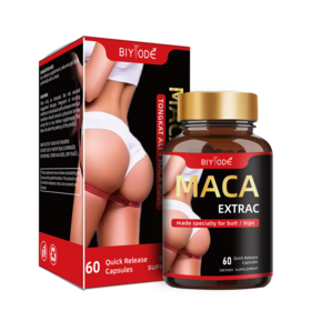 Wholesale Black Maca Root for Hip and Butt Enlargement Ultimate Nature Ingredient Wholesale Private Label Bbl Pills Capsule