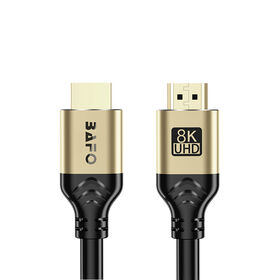 Câble HDMI 8K@60Hz avec Ethernet, Boîtier en Aluminium, Haute Vitesse 48Gbps pour Moniteur/TV/Projecteur - Qualité Premium