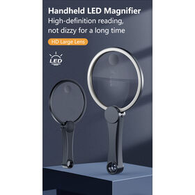 LED-Lupe mit Konvexlinse und einstellbarer Helligkeit, ideal für Präzisionsmontage und Lesehilfe mit ergonomischem Griff