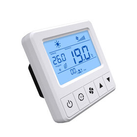 Termostato digital LCD para FCU con salida de 0-10V para válvulas modulantes
