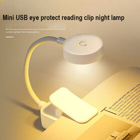 Hot Selling Portable LED Night Lamp With Clamp Dimmable Reading Light Clip-on Table Lamp USB Desk Lamp with goose hose for Study