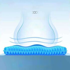 Coussin de Siège en Gel TPE Double Couche Souple, Respirant et Durable en Gros pour Fauteuil Roulant et Chaise de Bureau
