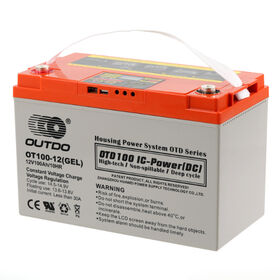 OT100-12 OUTDO 12V100Ah Gel Deep Cycle Battery Housing Power System OTD Series