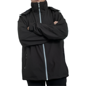 Chaqueta Impermeable Cortavientos con Costuras Reforzadas Alta Resistencia a Salpicaduras para Todo Clima - Ideal para B2B