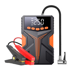 Tragbarer 8000mAh 4-in-1 Starthilfe mit Luftkompressor, Multifunktions-Auto-Booster, Powerbank, LED-Licht für 12V Benzin- und Dieselfahrzeuge