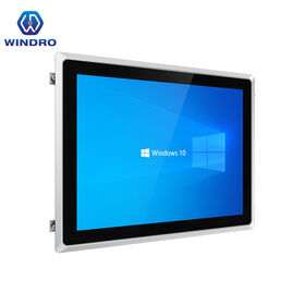 10.1/10.4/12/15/18.5/21.5 pouces panneau industriel Fanless PC moniteur de cadre ouvert avec 2xRJ45 RS232 IP67 Suport Windows/Linux/Android