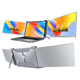 Tela IPS dupla ETEK de 15,6 polegadas, compatível com laptops de 15,6 a 18,5 polegadas, resolução FHD 1920*1080, suporta 12 idiomas. Monitor duplo para laptops, ideal para produtividade e multitarefa.