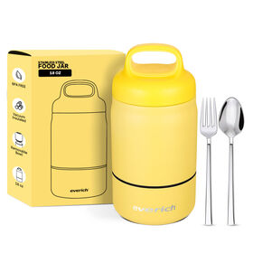 Boîte à Lunch en Acier Inoxydable 304 de Qualité Alimentaire, 2 Compartiments Détachables, Conception Éco-Responsable pour le Stockage d'Aliments Chauds et Froids - Vente en Gros Direct Usine